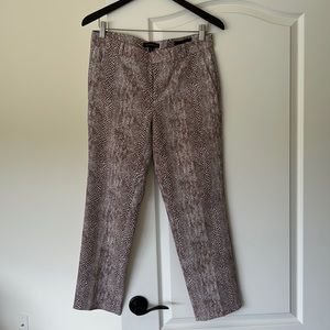 Banana Republic Avery slacks in reptile print